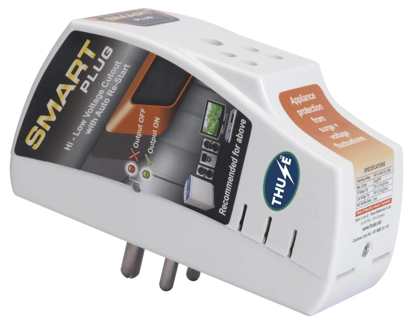 6 Amp Smart Plug Voltage Protector for TV