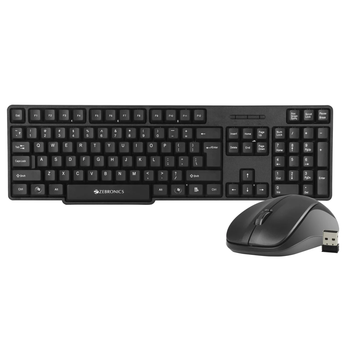 ZEBRONICS Companion 107 2.4GHz Wireless Keyboard & Mouse Combo