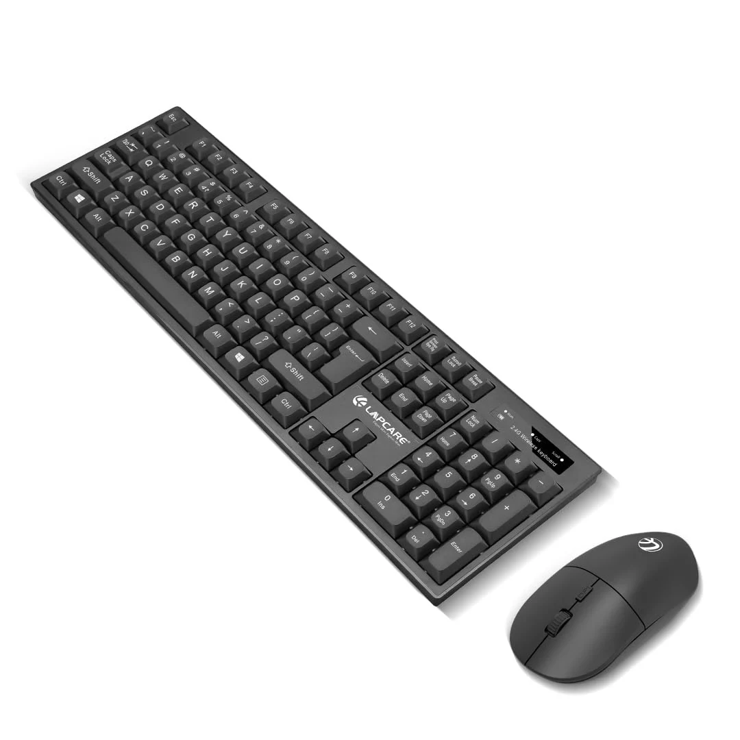 Lapcare WL-102 2.4GHz Wireless Keyboard and Mouse Combo