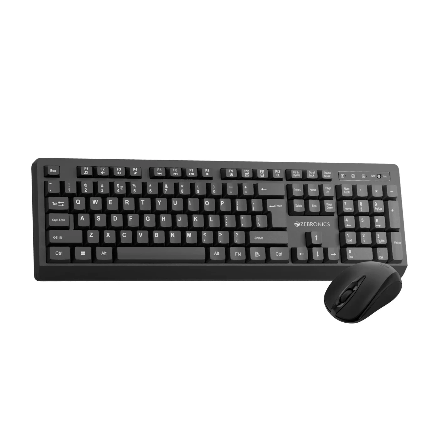 Zebronics Wireless Keyboard & Mouse Combo