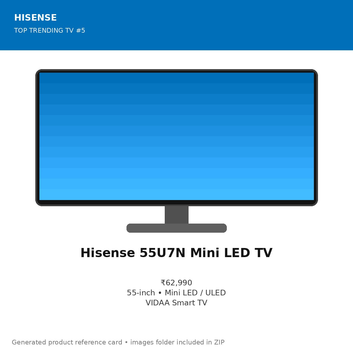Hisense 55U7N Mini LED TV
