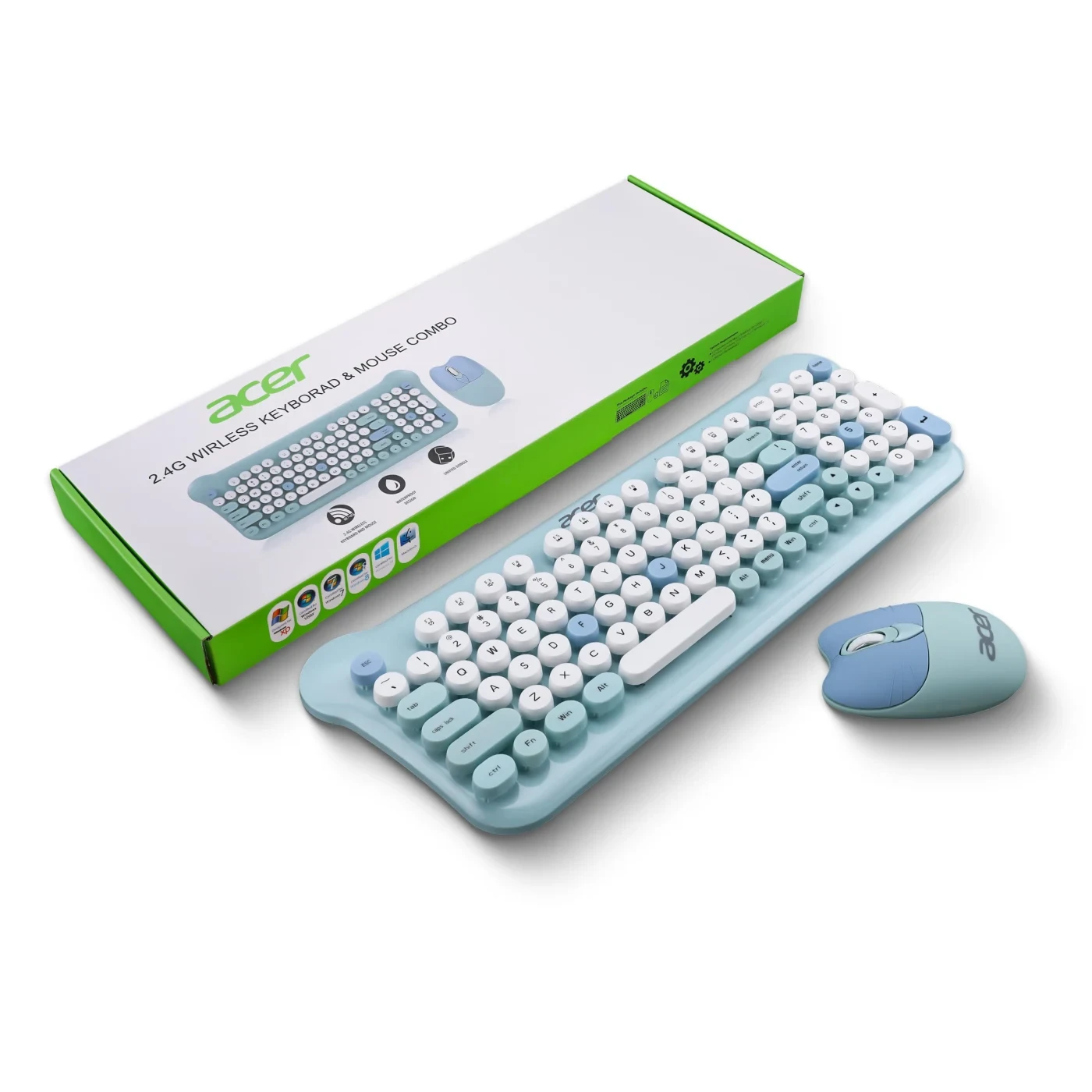 Acer Cuteo Wireless Keyboard and Mouse Combo