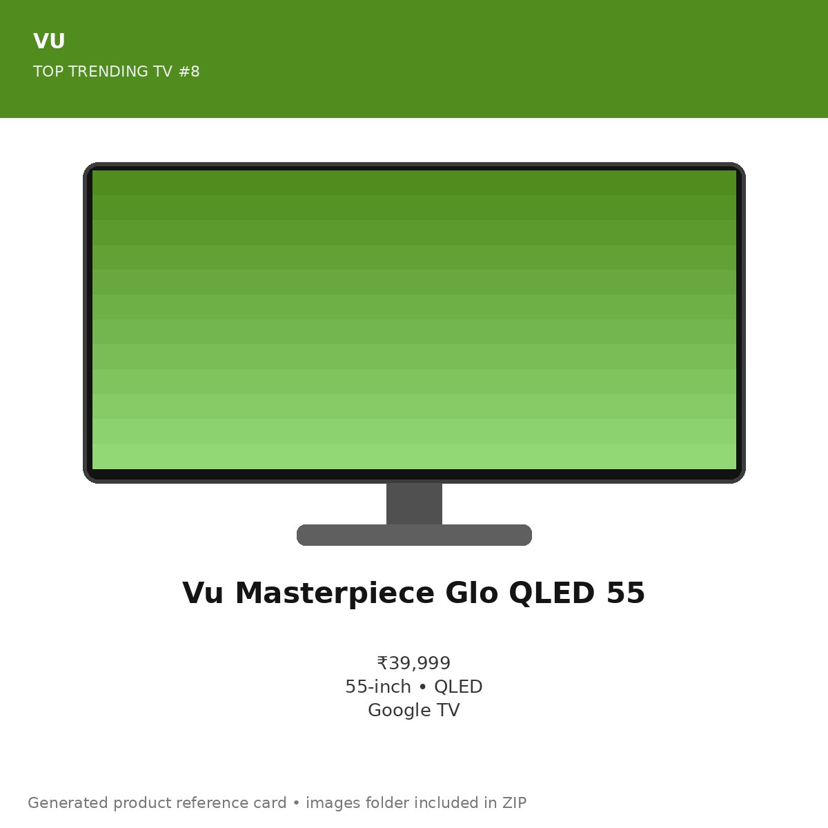 Vu Masterpiece Glo QLED 55