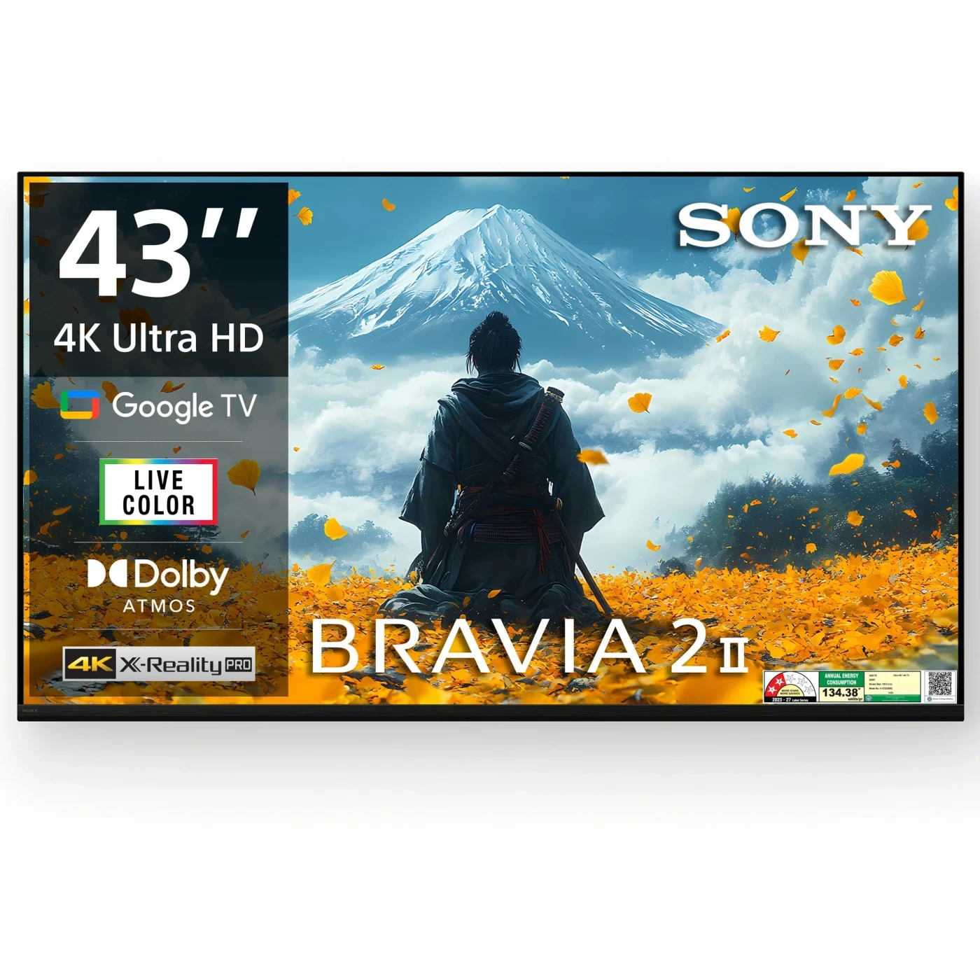 Sony 108 cm (43 inches) BRAVIA 2M2 Series 4K Ultra HD Smart LED Google TV K-43S22BM2